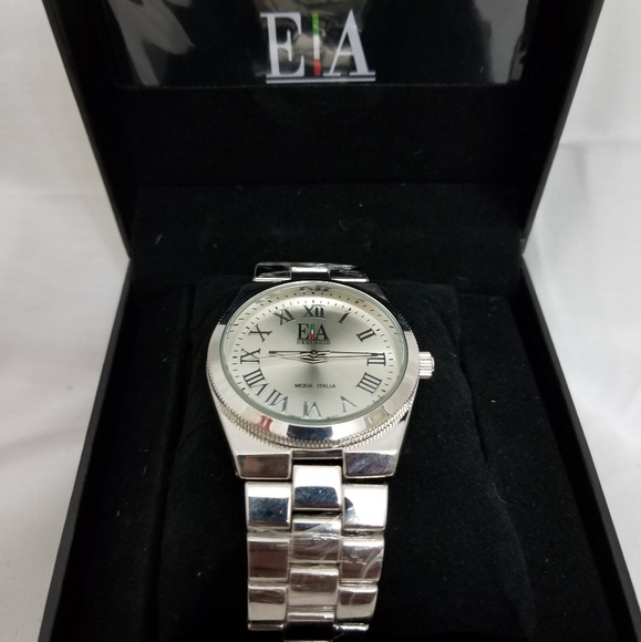 EA Silver tone watch - Picture 1 of 4
